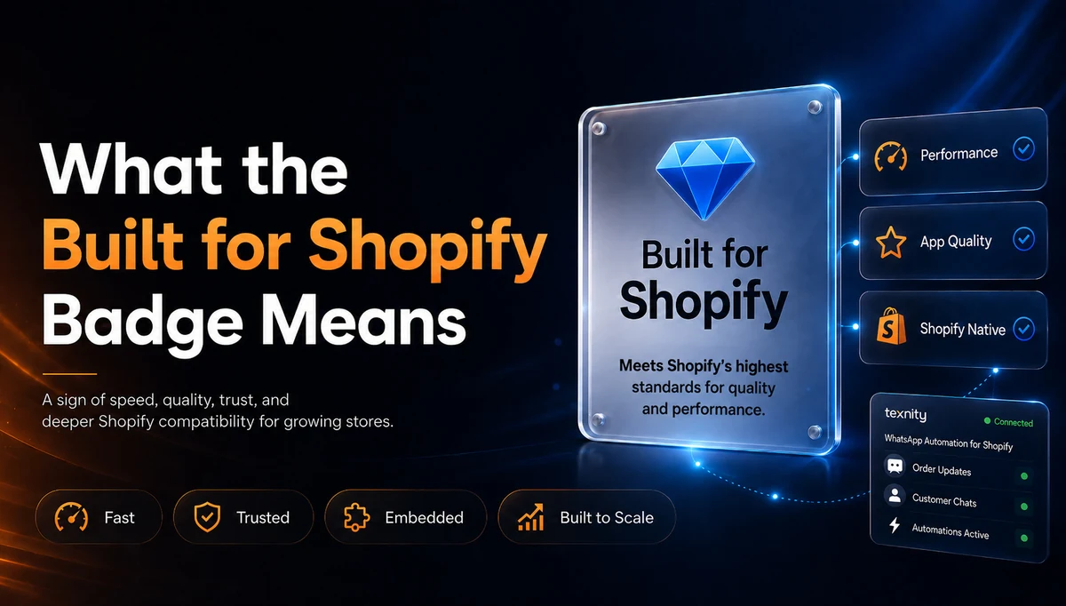 What the Built for Shopify Badge Means, and Why Texnity Earned It