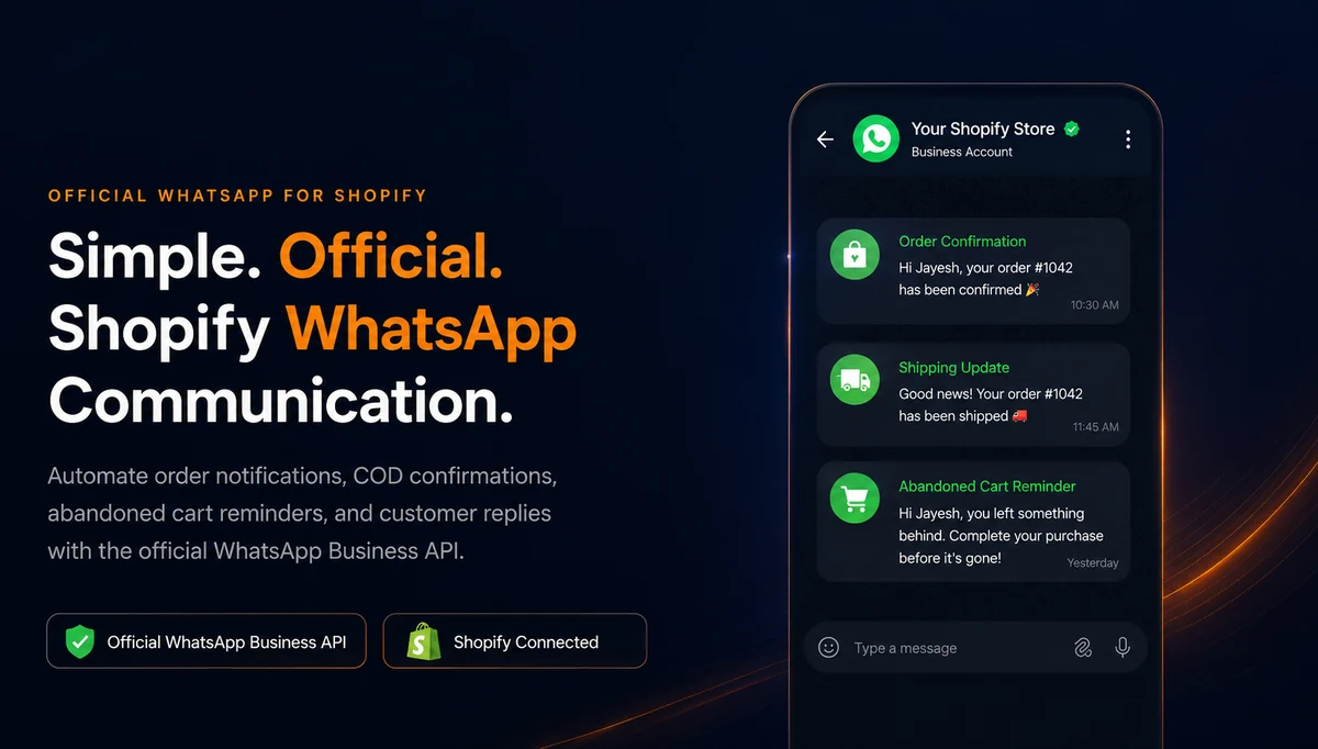 Texnity: Making Shopify–WhatsApp Communication Simple and Official