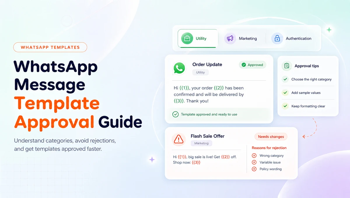 WhatsApp Message Templates Explained: Categories, Approval and Why Yours Get Rejected